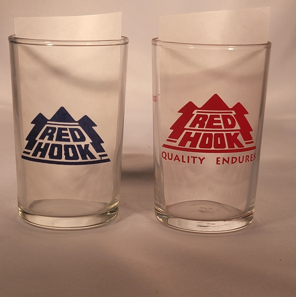 Vintage Pair Redhook Brewery Tasting Glasses